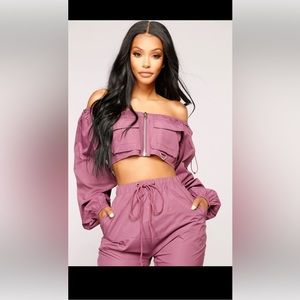 Fashion Nova - Ride or Die Lounge Set in purple